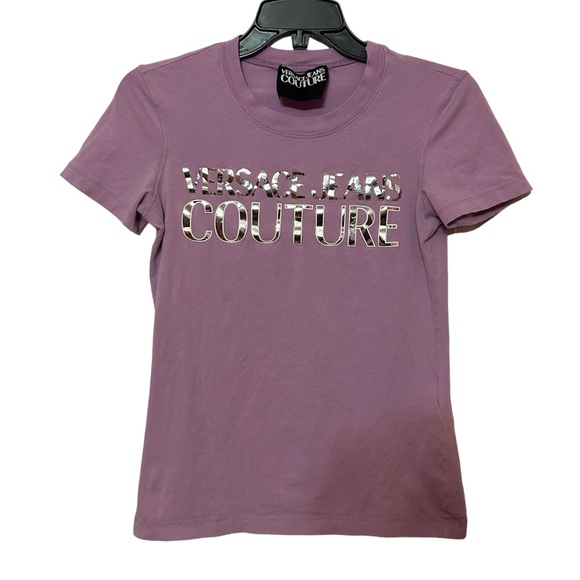 VERSACE JEANS
Mirror Logo T-Shirt size XS lilac color women’s - Picture 5 of 14